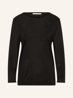 (The Mercer) N.Y. Sweter Z Błyszczącą Przędzą schwarz