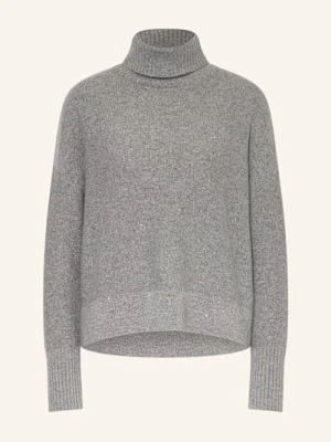 (The Mercer) N.Y. Sweter Z Kaszmiru Z Cekinami grau