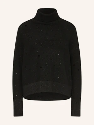 (The Mercer) N.Y. Sweter Z Kaszmiru Z Cekinami schwarz