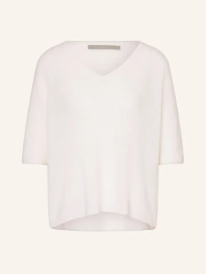 (The Mercer) N.Y. Sweter Z Kaszmiru Z Rękawami 3/4 weiss