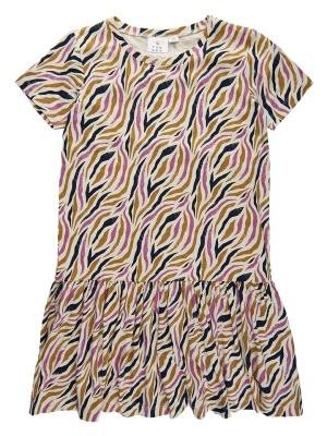 The NEW Sukienka "Beate" w kolorze kremowym ze wzorem rozmiar: 98/104