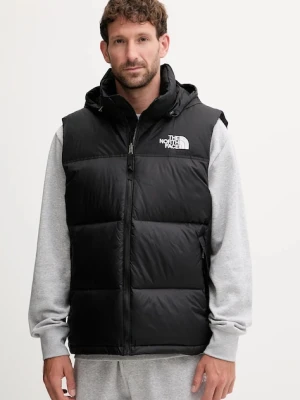 The North Face bezrękawnik puchowy 1996 Retro Nuptse kolor czarny zimowy NF0A3JQQGOF1