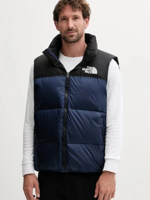 The North Face bezrękawnik puchowy 1996 Retro Nuptse kolor granatowy zimowy NF0A3JQQGOB1