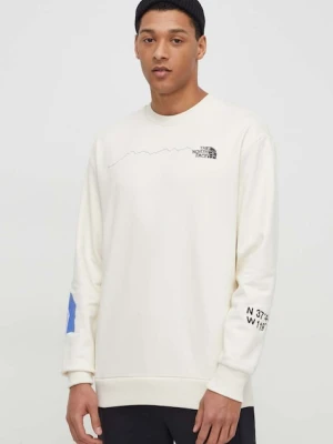 The North Face bluza bawełniana beżowy