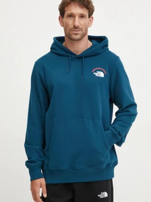 The North Face bluza bawełniana Expedition System turkusowy