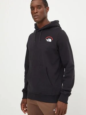 The North Face bluza bawełniana Hoodie Expedition System męska kolor czarny z kapturem z nadrukiem NF0A89DEJK31