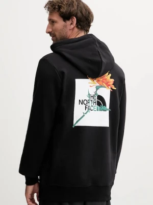 The North Face bluza bawełniana męska kolor czarny z kapturem z nadrukiem NF0A8F64JK31