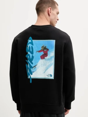 The North Face bluza bawełniana męska kolor czarny z nadrukiem NF0A8EU5JK31