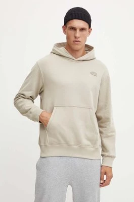 The North Face bluza bawełniana Natural Dye Hoodie męska kolor beżowy z kapturem z nadrukiem NF0A89CV9OX1