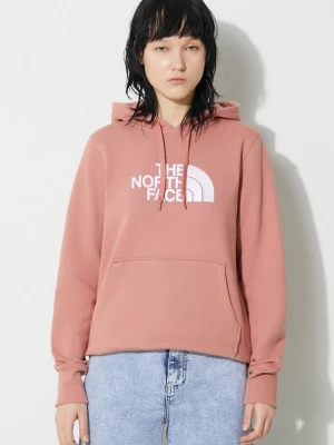 The North Face bluza bawełniana W Drew Peak Pullover Hoodie różowy