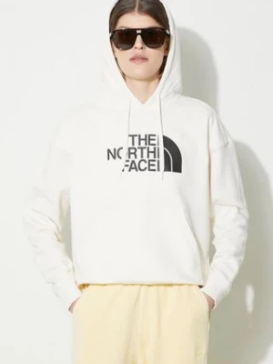 The North Face bluza bawełniana W Light Drew Peak Hoodie damska kolor beżowy z kapturem z nadrukiem NF0A3RZ4QLI1