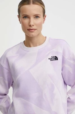 The North Face bluza damska kolor fioletowy wzorzysta NF0A881DUI61