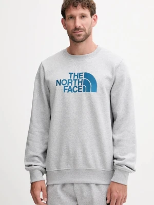 The North Face bluza Drew Peak męska kolor szary z aplikacją NF0A89EKFAO1