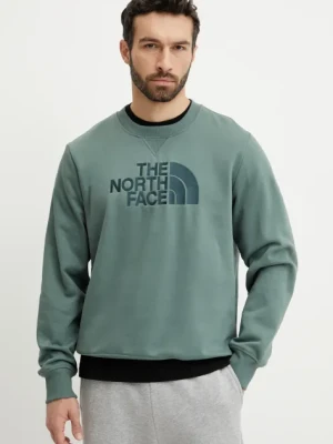 The North Face bluza Drew Peak męska kolor zielony z aplikacją NF0A89EK58S1