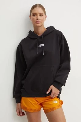 The North Face bluza Essential Hoodie damska kolor czarny z kapturem z aplikacją NF0A89ENJK31