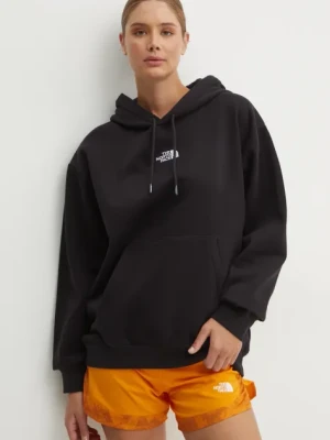 The North Face bluza Essential Hoodie damska kolor czarny z kapturem z aplikacją NF0A89ENJK31