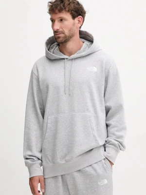 The North Face bluza Essential męska kolor szary z kapturem melanżowa NF0A89ESDYX1