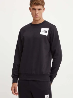The North Face bluza Fine Crew męska kolor czarny z nadrukiem NF0A89EVJK31