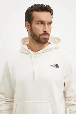 The North Face bluza Hood Logo męska kolor beżowy z kapturem gładka NF0A89EJQLI1