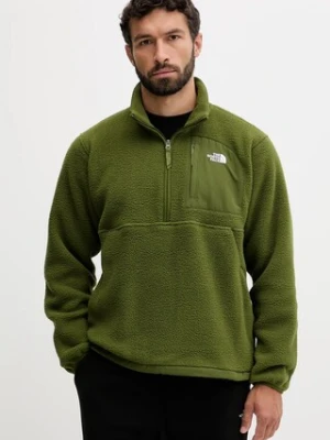 The North Face bluza kolor zielony gładka NF0A8FKPGZ21