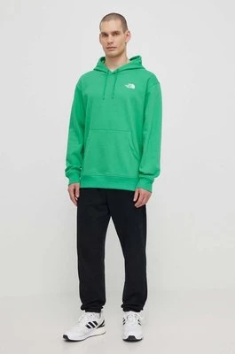 The North Face bluza M Essential Hoodie męska kolor zielony z kapturem gładka NF0A7ZJ9PO81