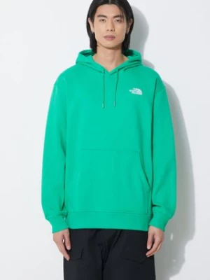 The North Face bluza M Essential Hoodie męska kolor zielony z kapturem gładka NF0A7ZJ9PO81