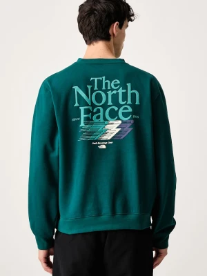 The North Face bluza męska z bawełną Retro zielony