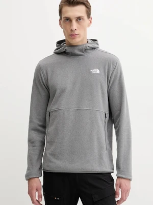 The North Face bluza outdoorowa kolor szary z kapturem gładka NF0A8D0SCQI1