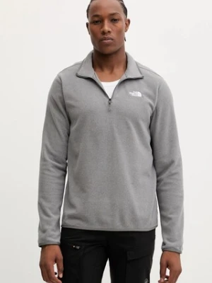 The North Face bluza outdoorowa męska kolor szary gładka NF0A8D0QCQI1