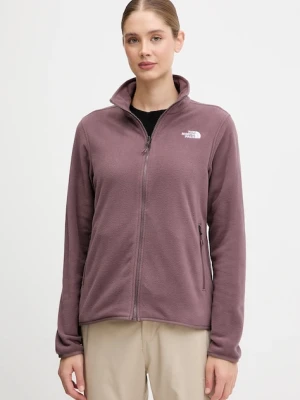 The North Face bluza polarowa damska kolor brązowy gładka NF0A8D2FBQ71