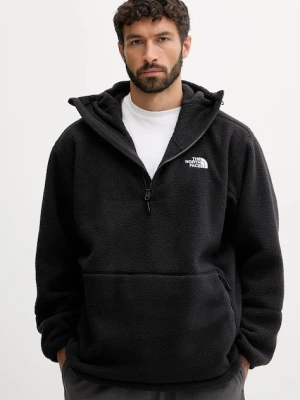 The North Face bluza polarowa Dirus męska kolor czarny z kapturem gładka NF0A8F1XJK31