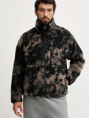 The North Face bluza polarowa Extreme Pile 2 męska kolor czarny wzorzysta NF0A8EEPD7O1