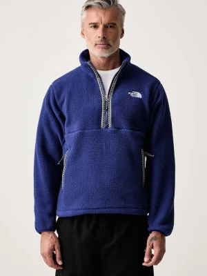 The North Face bluza polarowa męska Fleeski 1 / 4 zip niebieski