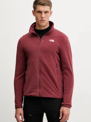The North Face bluza polarowa męska kolor czerwony gładka NF0A8D0R0VO1