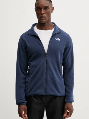 The North Face bluza polarowa męska kolor granatowy gładka NF0A8D0R8K21