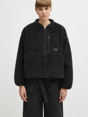 The North Face bluza polarowa SPORTY STREET kolor czarny gładka NF0A88ZBJK31