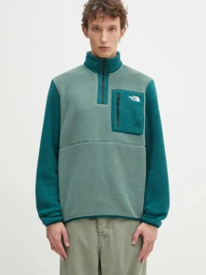 Zdjęcie produktu The North Face bluza polarowa Yumiori 1/4 Zip męska kolor zielony wzorzysta NF0A883S58V1