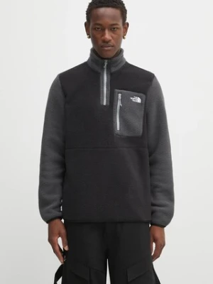The North Face bluza polarowa Yumiori męska kolor czarny wzorzysta NF0A883SS5H1
