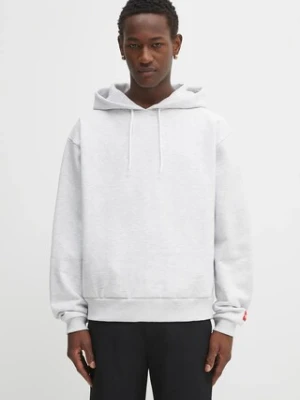 The North Face bluza Redbox męska kolor szary z kapturem gładka NF0A8EFZE041