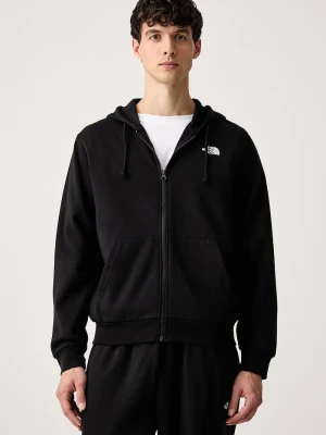 The North Face bluza rozpinana z kapturem męska z bawełną Evolution czarny