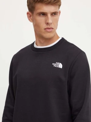 The North Face bluza Simple Dome Crew męska kolor czarny z nadrukiem NF0A89FBJK31