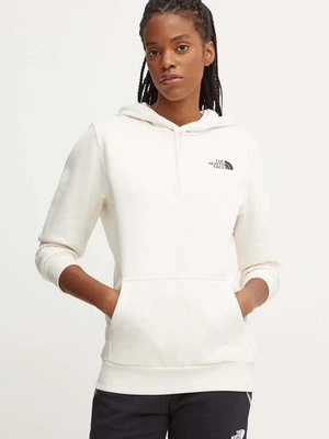 The North Face bluza Simple Dome Hoodie damska kolor beżowy z kapturem z nadrukiem NF0A89EYQLI1