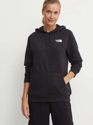 The North Face bluza Simple Dome Hoodie damska kolor czarny z kapturem z nadrukiem NF0A89EYJK31