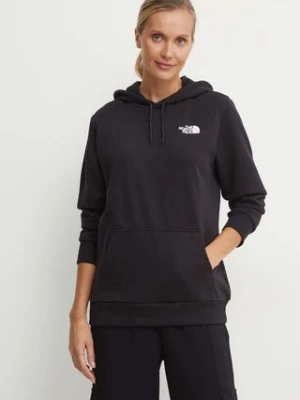 The North Face bluza Simple Dome Hoodie damska kolor czarny z kapturem z nadrukiem NF0A89EYJK31