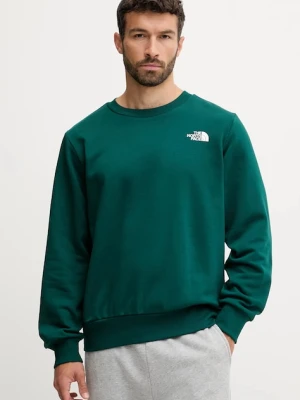 The North Face bluza Simple Dome męska kolor zielony z nadrukiem NF0A89FB1KI1