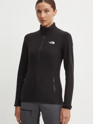 The North Face bluza sportowa 100 Glacier kolor czarny gładka NF0A855O4H01