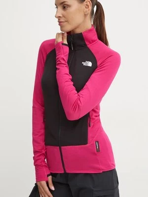 The North Face bluza sportowa Bolt Polartec kolor różowy wzorzysta NF0A825KROM1