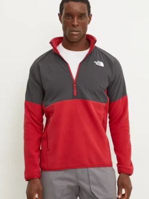 The North Face bluza sportowa Glacier Heavyweight kolor czerwony wzorzysta NF0A89JH86O1