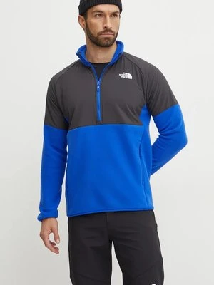 The North Face bluza sportowa Glacier Heavyweight kolor niebieski wzorzysta NF0A89JHJL11