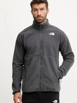 The North Face bluza sportowa Glacier Heavyweight kolor szary gładka NF0A89JGU8M1